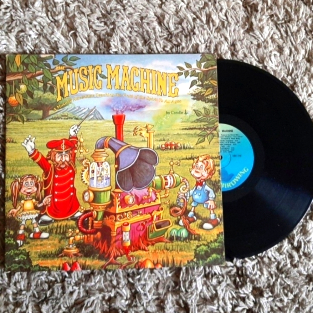 Music Machine vintage 1977 vinyl record and animated children's book